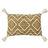 Furn Godi Braided Jute Corner Tasselled Complete Decoration Pillows Natural, Brown
