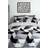 Shapes Teddy Fleece Duvet Cover White, Grey, Silver