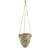 Nearly Natural Green Tuscan Hanging Ceramic Scroll Planter