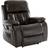 Chester Electric Heated Leather Massage Recliner Armchair Cream