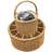 Wicker Celebration Basket with Fitted Cooler and Glasses