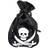 Widmann Black Pirate Pouch Fancy Dress Gold Bag Jack Pirates Coin Skull Loot pirate pouch fancy dress black gold bag jack pirates coin skull loot