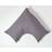 Homescapes V Shaped Thread Count Pillow Case Grey