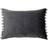 Fiesta Soft Velvet Pom Pom Cushion Cover Black