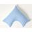 Homescapes Egyptian V Shaped Thread Count Pillow Case Blue