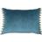 Fiesta Soft Velvet Pom Pom Blankets Blue