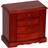 Mele & Co Harmony Cherry Finish Wooden Jewelry Box - Red