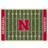 Imperial Nebraska Huskers Field Red, Green 162.6x233.7cm