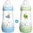 Mam Anti-Colic Easy Start Bottle 260ml 0 to 6 months Flow Teat 2 Pack of 2 Boy