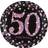 Amscan Disposable Plates 50th Birthday 23cm 8pcs