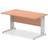 Impulse 1400 800mm Straight Desk Beech Top