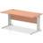 Impulse 1600 800mm Straight Desk Beech Top