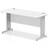 Impulse 1400 600mm Straight Desk White Top