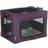Pawhut Foldable Pet Carrier w/ Cushion, Miniature Dogs Purple