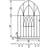 Abbey 914mm GAP X 1340mm High Modern Low Bow Garden galvanised