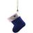 The Memory Company England Patriots Stocking Blown Glass Christmas Tree Ornament