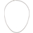 Jewelco London Rope Chain Necklace - White Gold