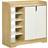 Homcom Organizer with 4-tier Double Door Storage Cabinet