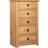 vidaXL 46x40x89 Pine Panama Chest of Drawer