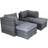 Charles Bentley Multifunctional Contemporary Outdoor Lounge Set