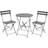 Charles Bentley Folding Metal Bistro Set