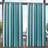 Exclusive Home Canopy Stripe Teal/White Stripe Light Filtering Grommet