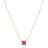 Sif Jakobs Ellera Quadrato Necklace - Gold/Pink