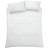 Catherine Lansfield Lennon Stripe Duvet Cover Natural, White (200x135cm)