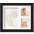 KeaBabies Baby Handprint and Footprint Keepsake Kit Frame 11 x 8.8 (Onyx Black)