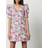 Ganni Silver & Pink Floral Minidress 393 Sugar Plum DK