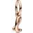 Pandora Pendants & Charms Letter 14k rose gold-plated dangle with clear Quarz Pendants & Charms for ladies