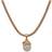 Anne Klein Gold-Tone White Pearl Snake Chain Knot Pendant Gold