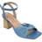 Journee Collection Womens Galinda Heeled Sandals, Medium, Blue Blue