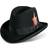 Stacy Adams Men's Wool Homburg Hat Black