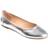 Journee Collection Kavn Women's Comfort Sole Ballet Flats, Wide, Silver