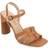 Journee Collection Womens Gibssen Heeled Sandals, Medium, Brown Brown