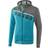 Erima 5-C Trainingsjacke mit Kapuze Kids Blau Grau