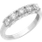 Jewelco London Pentalogy Eternity Ring - White Gold/Diamond