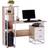 Homcom Computer with Bookshelf Writing Desk 55x133cm