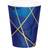 8PK (8) 355ML NAVY AND GOLD PAPER CUPS
