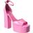 Paris Texas Pink Tatiana Heeled Sandals Flamingo IT