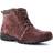 Propét Womens Delaney Suede Ankle Boots Brown