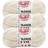 Lion (3 Pack) Brand Yarn Wool-Ease Yarn, Natural Heather