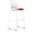 Dynamic Florence White Frame High Bar Stool