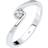 Ring Solitär Verlobung Diamant 0.03 Ct. 925 Silber Elli DIAMONDS Weiß