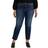 Silver Jeans Elyse Mid Rise Straight Leg Plus Dark Indigo x