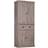 Homcom Colonial Dark Wood Grain Storage Cabinet 76x184cm