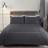 Sienna Single Crushed Duvet Cover Silver, Grey