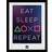 GB Eye Playstation Eat Sleep Repeat Framed Photographic Collector Print