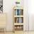 vidaXL brown, 40 Pinewood Cabinet/Room Divider Book Shelf